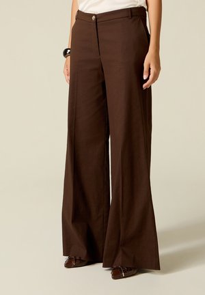 Oltre, PANTALONI PALAZZO - Pantalones - brown