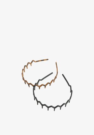 Next, ZIG ZAG HEADBANDS . - Hair styling accessory - black brown