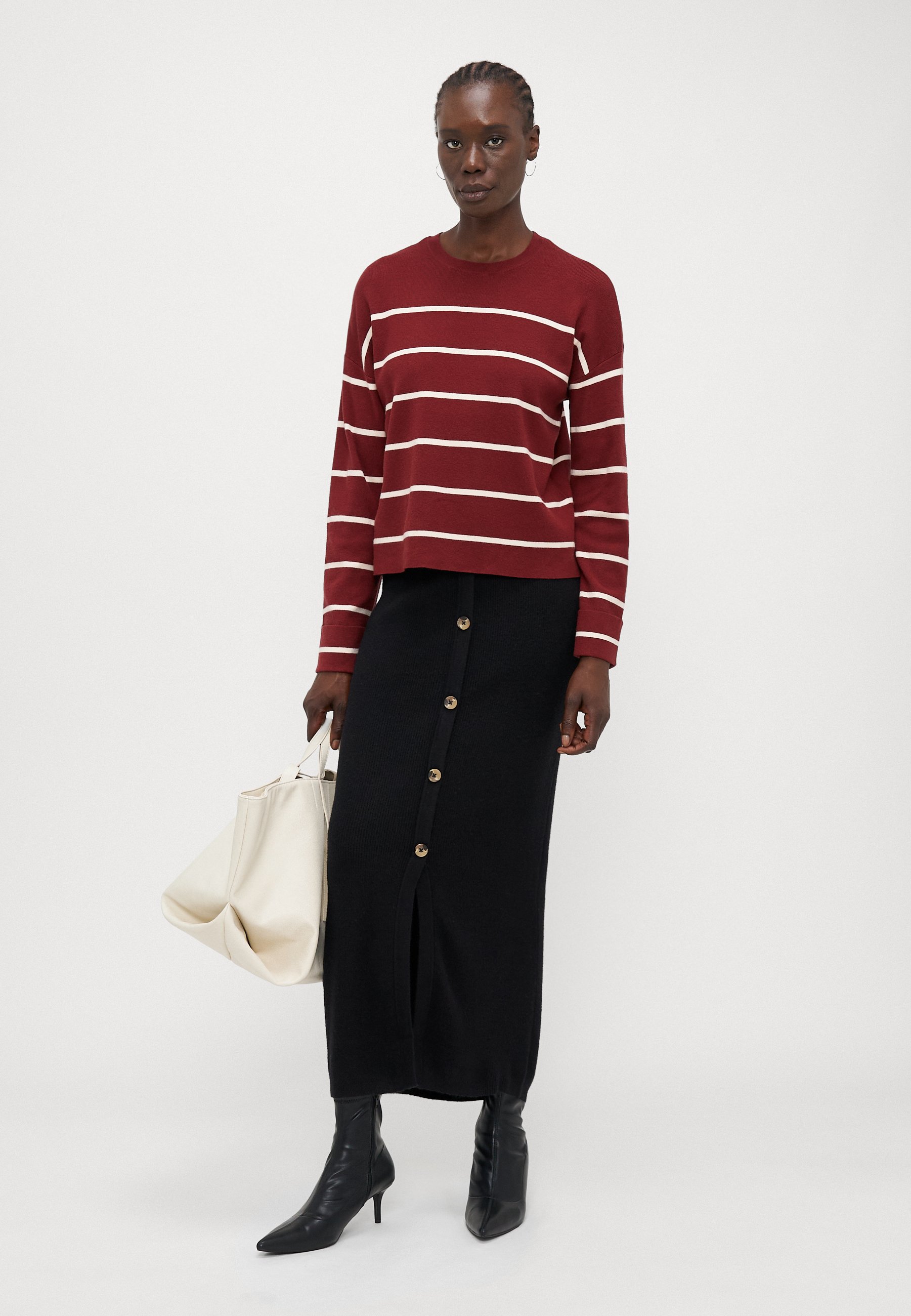 ONLY Tall ONLIBI BUTTON SKIRT - Maxi skirt - black - Zalando.ie