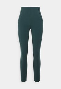 POWER HIGH WAIST 7/8 WORKOUT LEGGINGS - Leggings - trek green