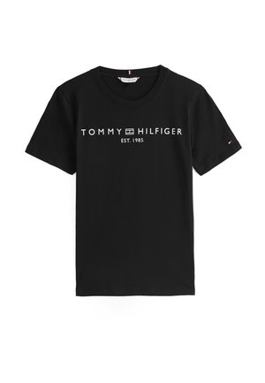 Tommy Hilfiger REGULAR FIT - Tricou cu imprimeu - black