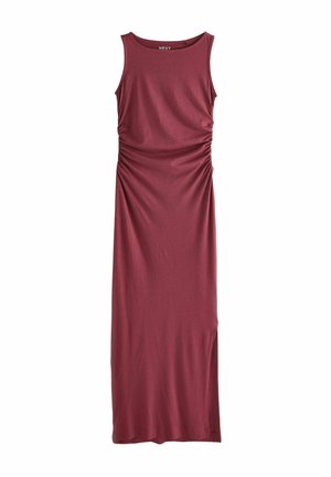 Next SIDE SEAM RUCHED DETAIL SLEEVELESS - Maksi garuma kleita - oxblood
