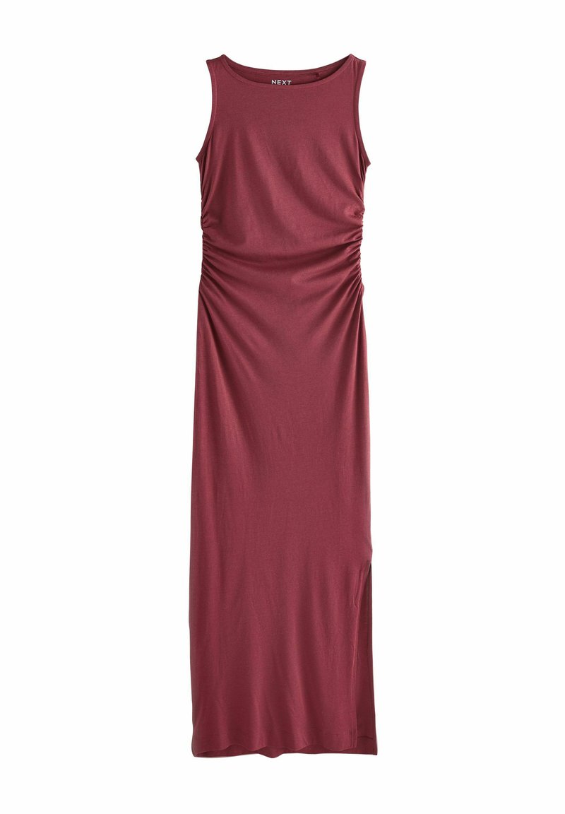 Next SIDE SEAM RUCHED DETAIL SLEEVELESS - Maksi garuma kleita - oxblood