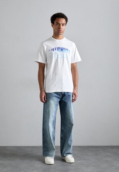 Billionaire Boys Club GREAT WAVE FILL ARCH LOGO - Marškinėliai su spaudiniu - white