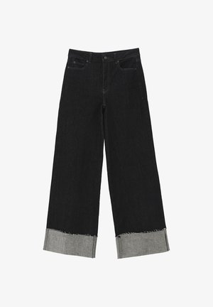 OXXO, ULTRA HIGH-WAIST WIDE LEG - Pernera ancha - raw denim