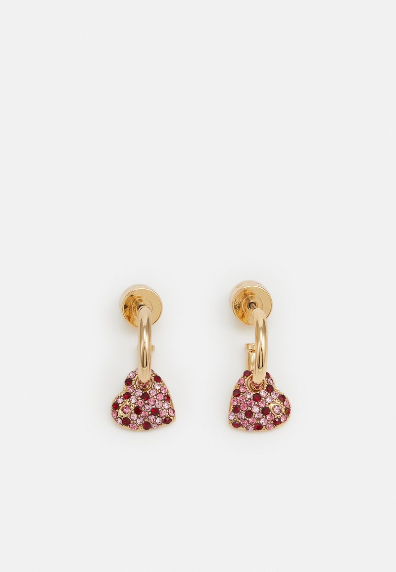 9 Karat Gelbgold Rubin & Diamant Tropfen Baumelnde Hängende