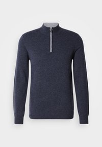 Unselected, navy melange/light grey melange