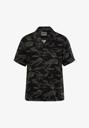 STHUGE, SHIRT, SHORT SLEEVE, CUBA COLLAR, ALL-OVER PRINT, BOXY FIT, UP TO 8 XL - Camicia - graphite