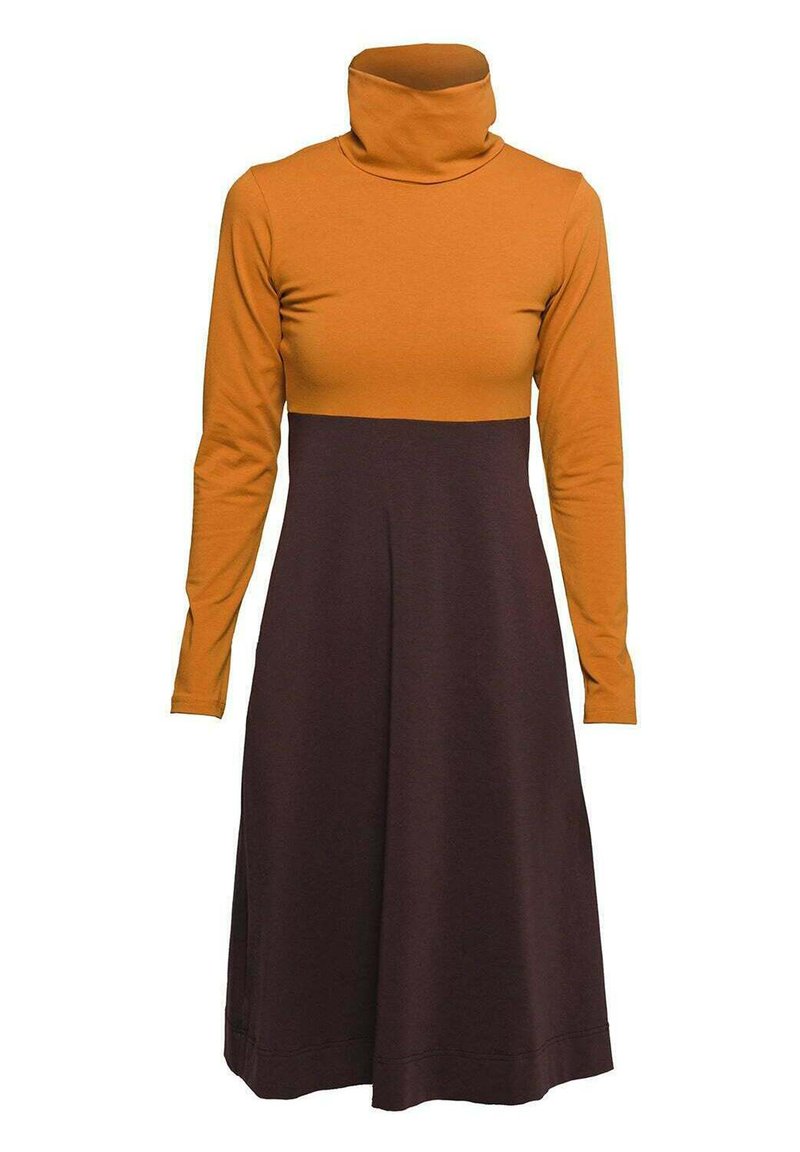 Damen Freizeitkleider | NON+ Jerseykleid mustard brown/senf - JU64924 Damen Freizeitkleider | NON+ Jerseykleid mustard brown/senf - JU64924