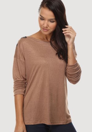 FINO CON PEDRERÍA - Camiseta de manga larga - camel