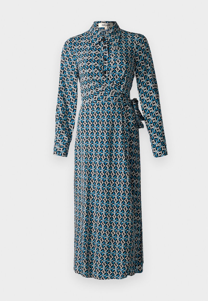 Diane von Furstenberg Blousejurk blauw Diane von Furstenberg Blousejurk blauw