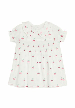 REGULAR FIT - PETER PAN COLLAR SMOCKED  - Blusa - white cherry