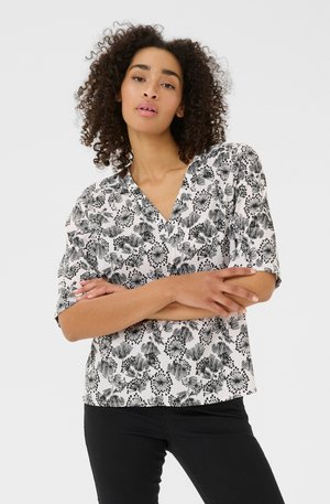 KAHALEY PRINTED  - Pusero - chalk w black deep aop