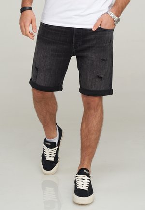 Jack & Jones Shorts vaqueros - black