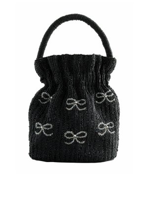 SPARKLE BOW EMBELLISHED BUCKET - Handbag - black