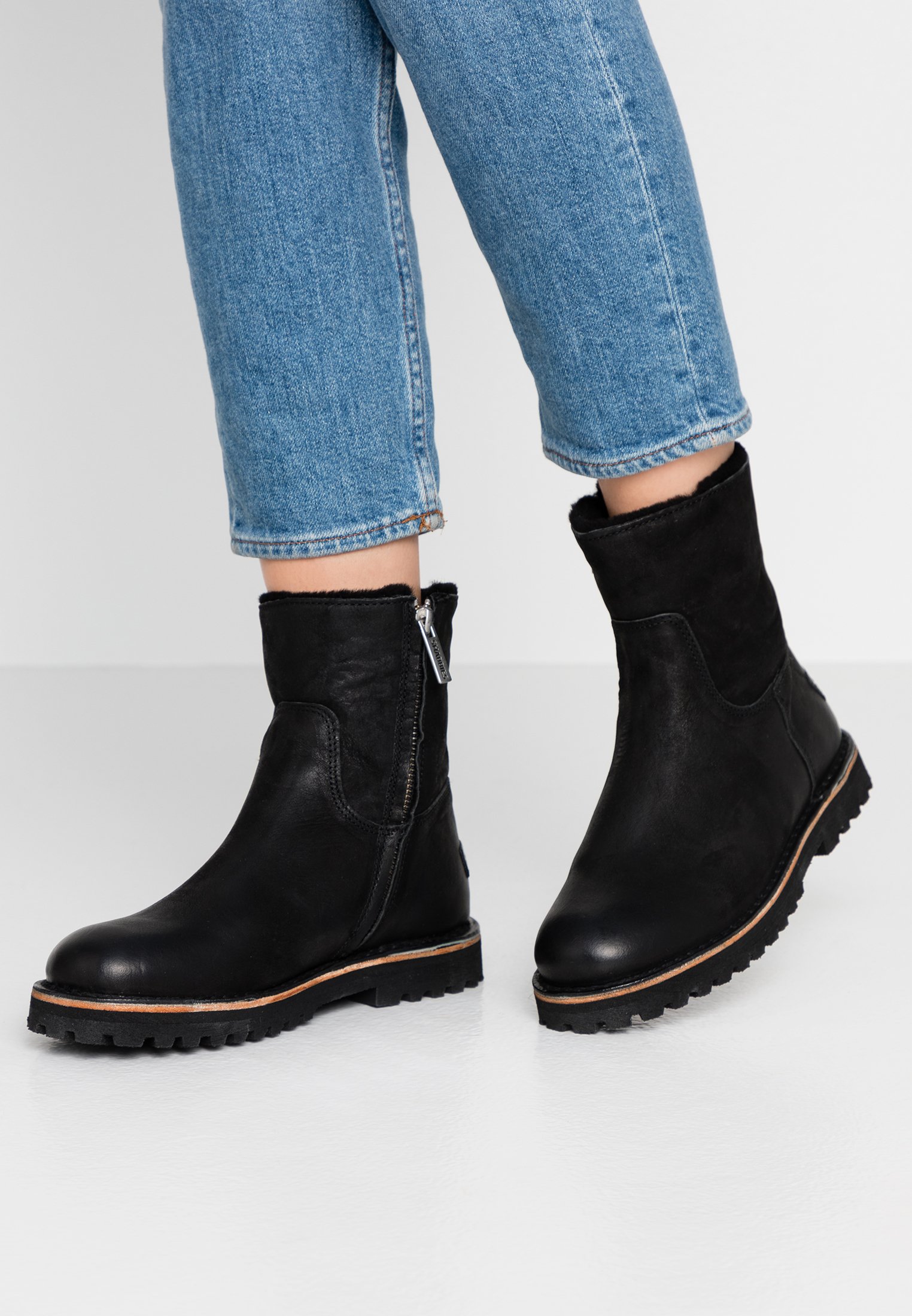 Shabbies Amsterdam Enkellaarsjes met plateauzool black Shabbies Amsterdam Enkellaarzen online kopen | ZALANDO