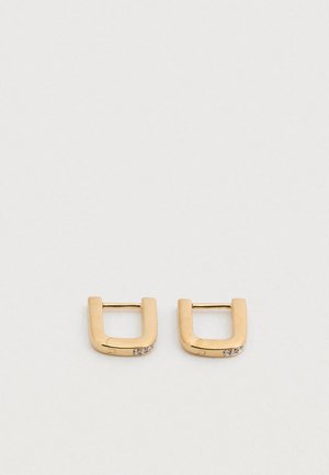 SMALL SQUARE HOOPS - Earrings - gold-coloured