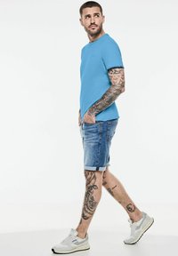 Street One MEN FLAMMGARN - Jednoduché tričko - blau