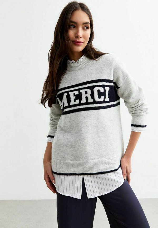 MERCI TWO TONE  - Strickpullover