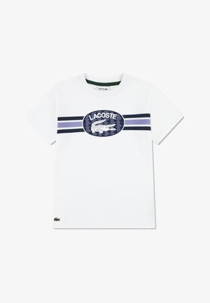 Lacoste LOGO TEE - Triko s potiskem - blanc