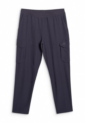 4F, 4F SPODNIE TRENINGOWE SZYBKOSCHNĄCE MĘSKIE - CZARNE L - Outdoorbroeken - dark blue