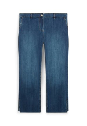 Fiorella Rubino, JEANS KICK FLARE CON SPACCO - Vaqueros a campana - blu