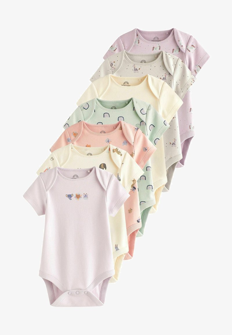 Next BABY SHORT SLEEVE BODYSUITS 7 PACK - Body - multi character/rose ...