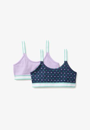 United Colors of Benetton, TWO-PACK STRETCH BRALETTE. LOGO ELASTIC ON THE STRAPS AND UNDERBUST... - Bustier - violet