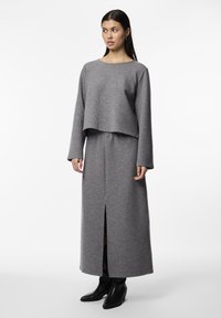 Pieces PCFILLY  - Melegítőfelső - medium grey melange