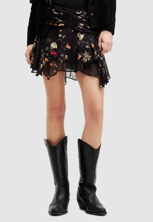 AllSaints ERICA KORA SKIRT - Minirok - black
