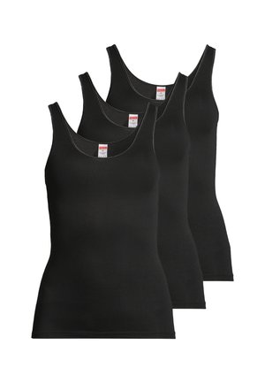 CONTA 3ER PACK - Unterhemd/-shirt - schwarz