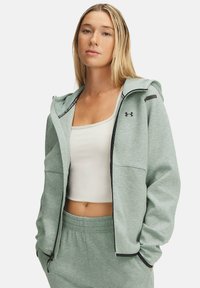 UNSTOPPABLE FLEECE - Zip-up sweatshirt - silica green