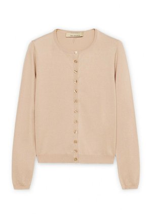 Trussardi, CON RICAMO - Chaqueta de punto - beige