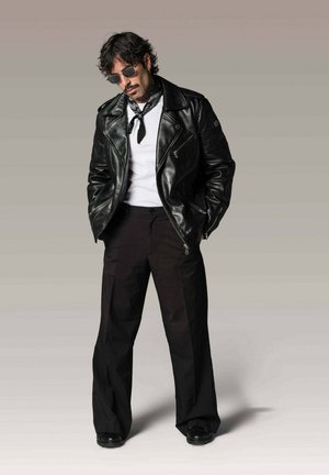 Veste en cuir - noir