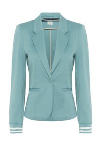 Unselected, teal grey chalk stripe
