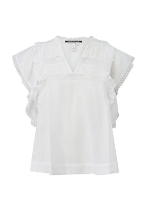QS, BLUSE - Blouse - weiß