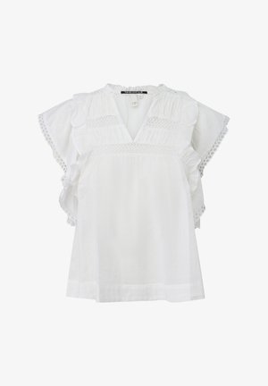 QS, BLUSE - Blouse - weiß