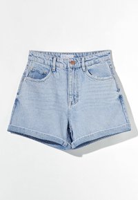 Bershka Shorts vaqueros - light blue