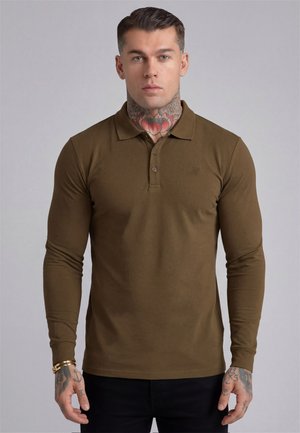 SIKSILK LS BUTTON  - Polo - khaki green