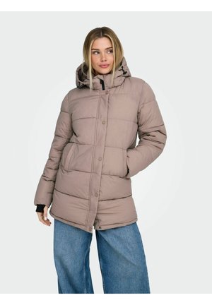 ONLANN PUFFER MID-LONG OTW - Wintermantel - taupe gray