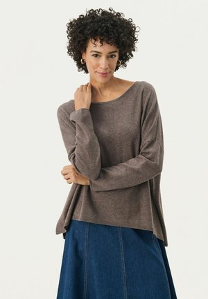TILA - Pullover - dark mink melange