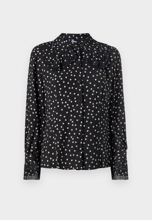 The Kooples CHEMISE - Button-down blouse - black white