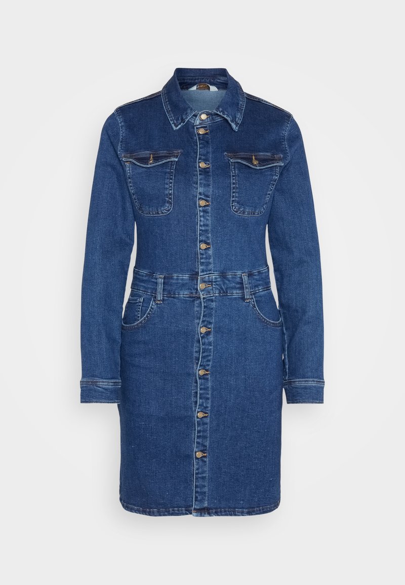 ONLY Robe en jean denim bleu