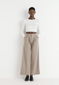 GAP TROUSER - Hlače - medium cool brown