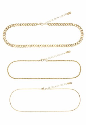 Next, THREE LAYER CHAIN NECKLACE - Necklace - gold tone