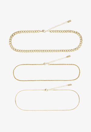 Next, THREE LAYER CHAIN NECKLACE - Necklace - gold tone