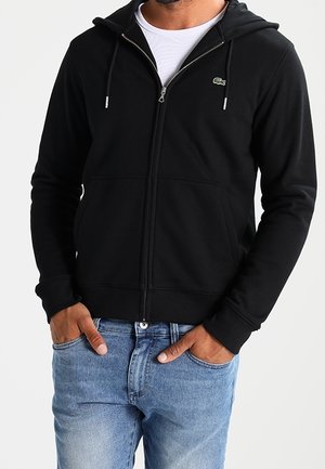 Sweater met rits - black