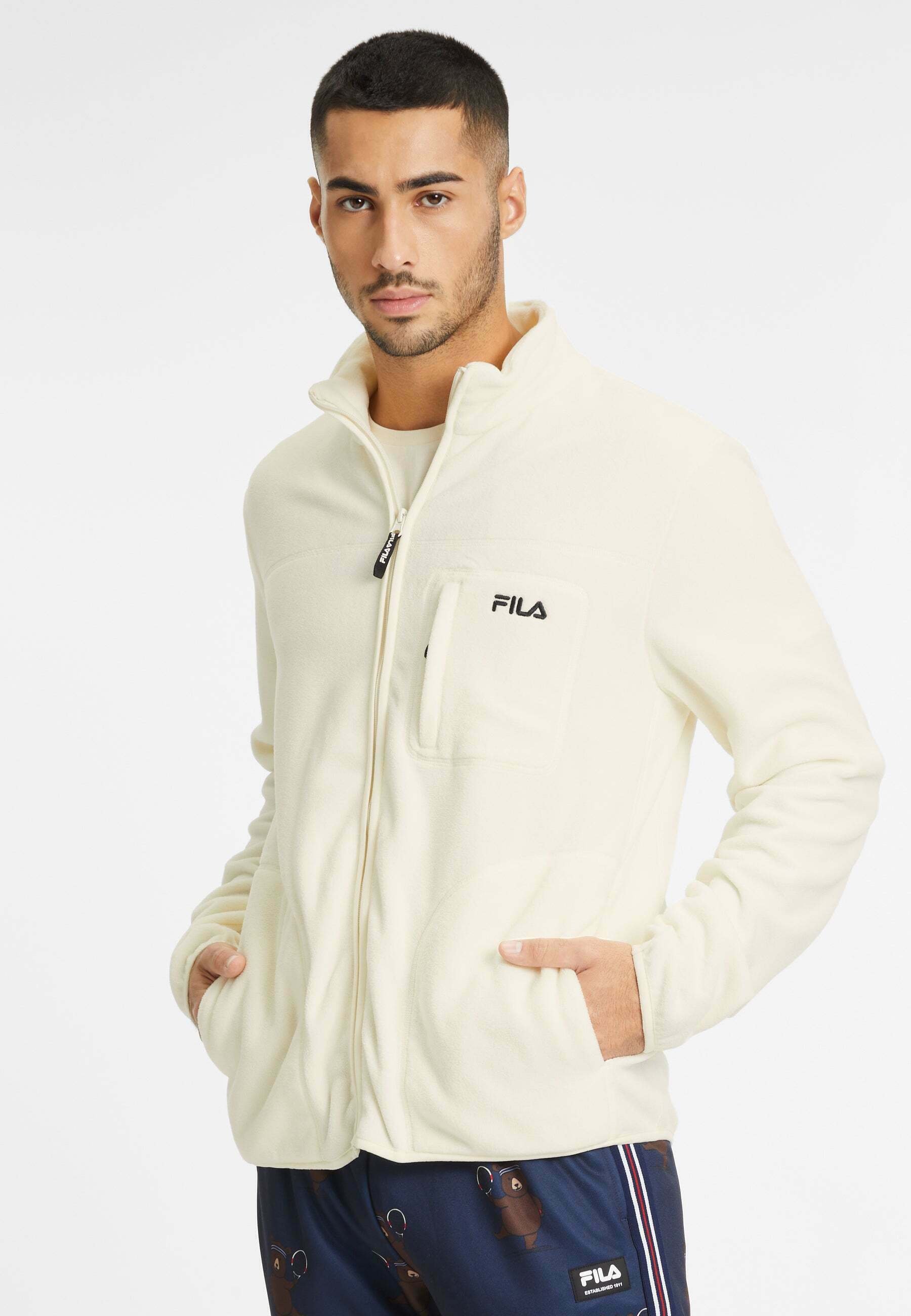 Fila BLEIBURG - Fleece jacket - beige - Zalando