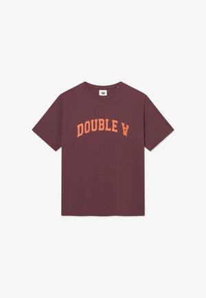 DOUBLE A BY W.W. ACE ARCH - T-shirt con stampa - decadent chocolate