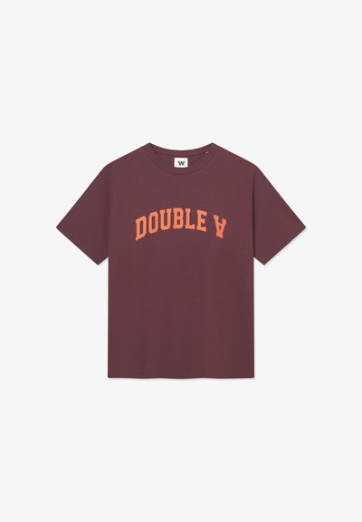 WOOD WOOD WWACE ARCH - T-shirt imprimé - decadent chocolate